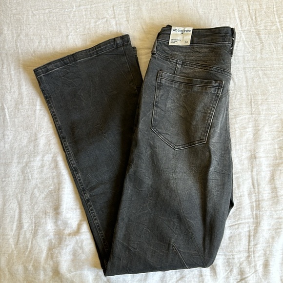 Free People We The Free Vector Moto Flare Jeans - Picture 6 of 7